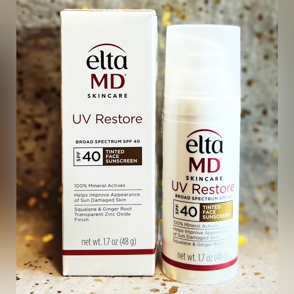 EltaMD~UV Restore~SPF 40~Tinted Face Sunscreen~1.7oz/48g~Full Size~NIB~ - Picture 1 of 1